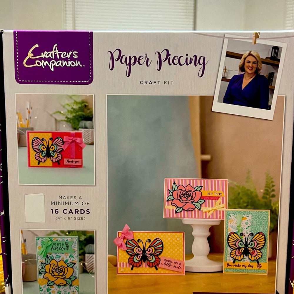 New in box, Crafters Companion paper piercing craft kit.